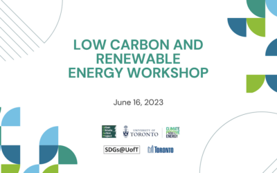 Highlights from our Low-Carbon Renewable Energy Workshop